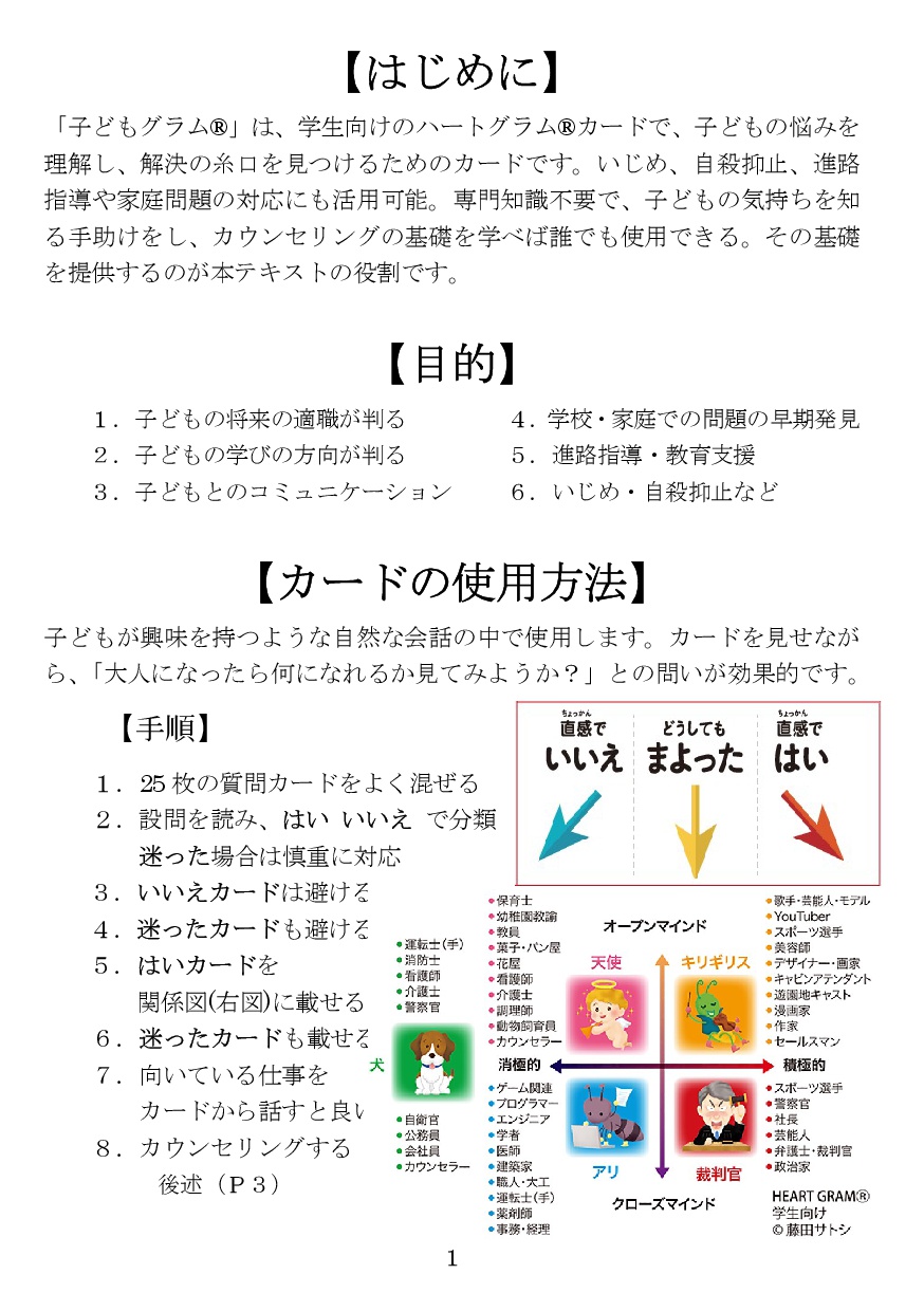 子どもグラム基本テキスト初めに&使い方